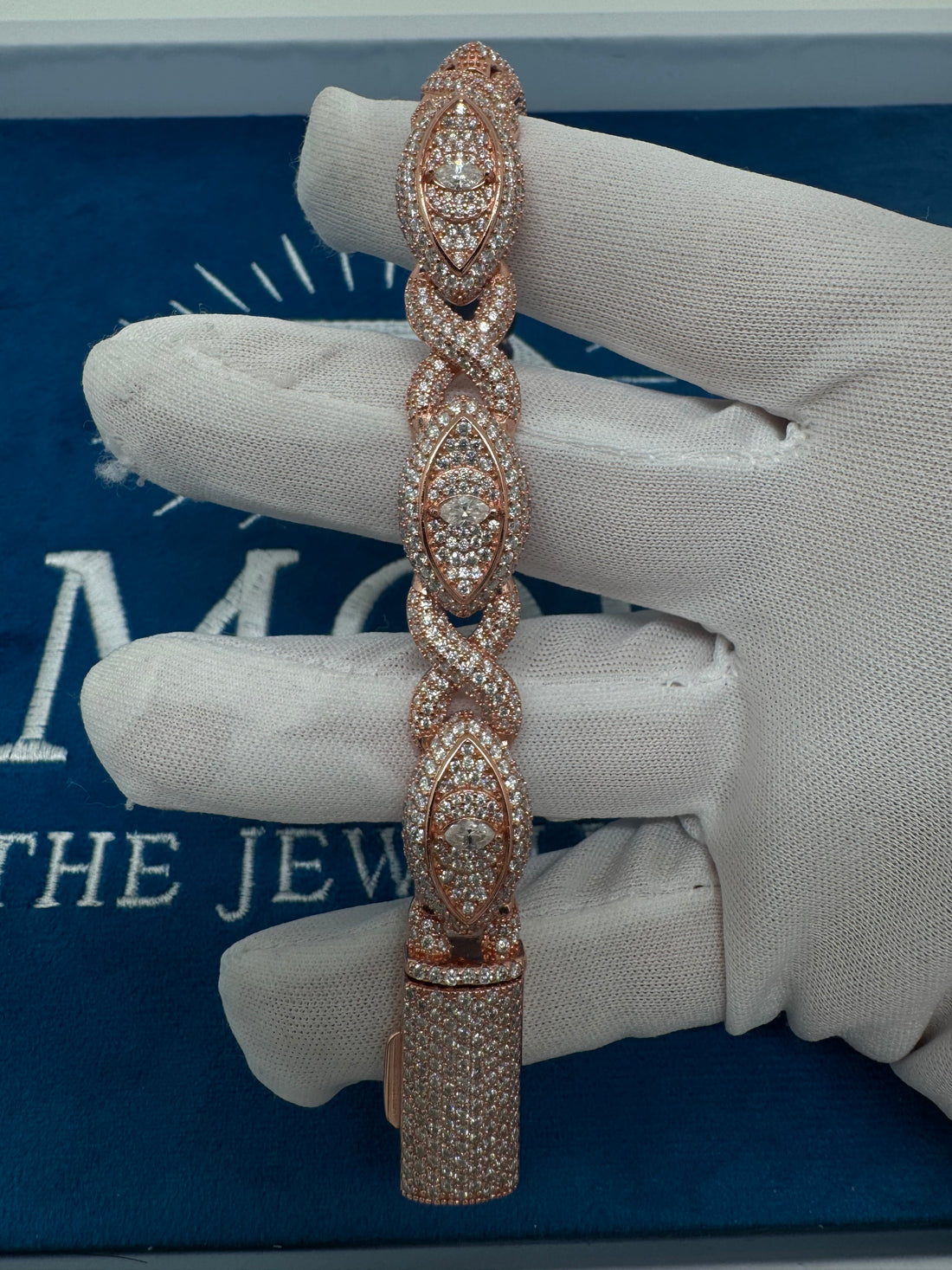 VVS1 Moissanite “Evil eye” bracelet