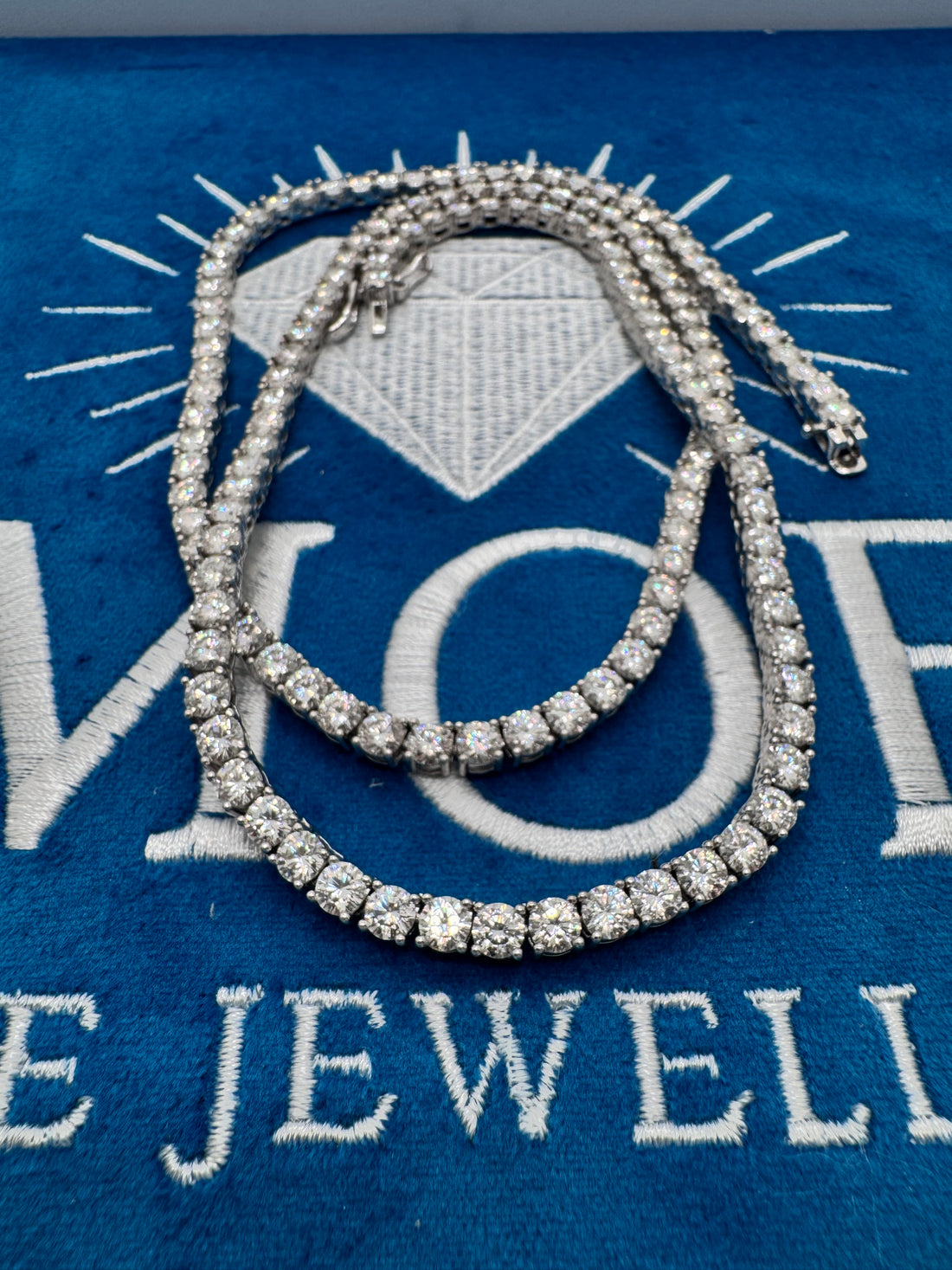 4MM VVS1 Moissanite tennis chain