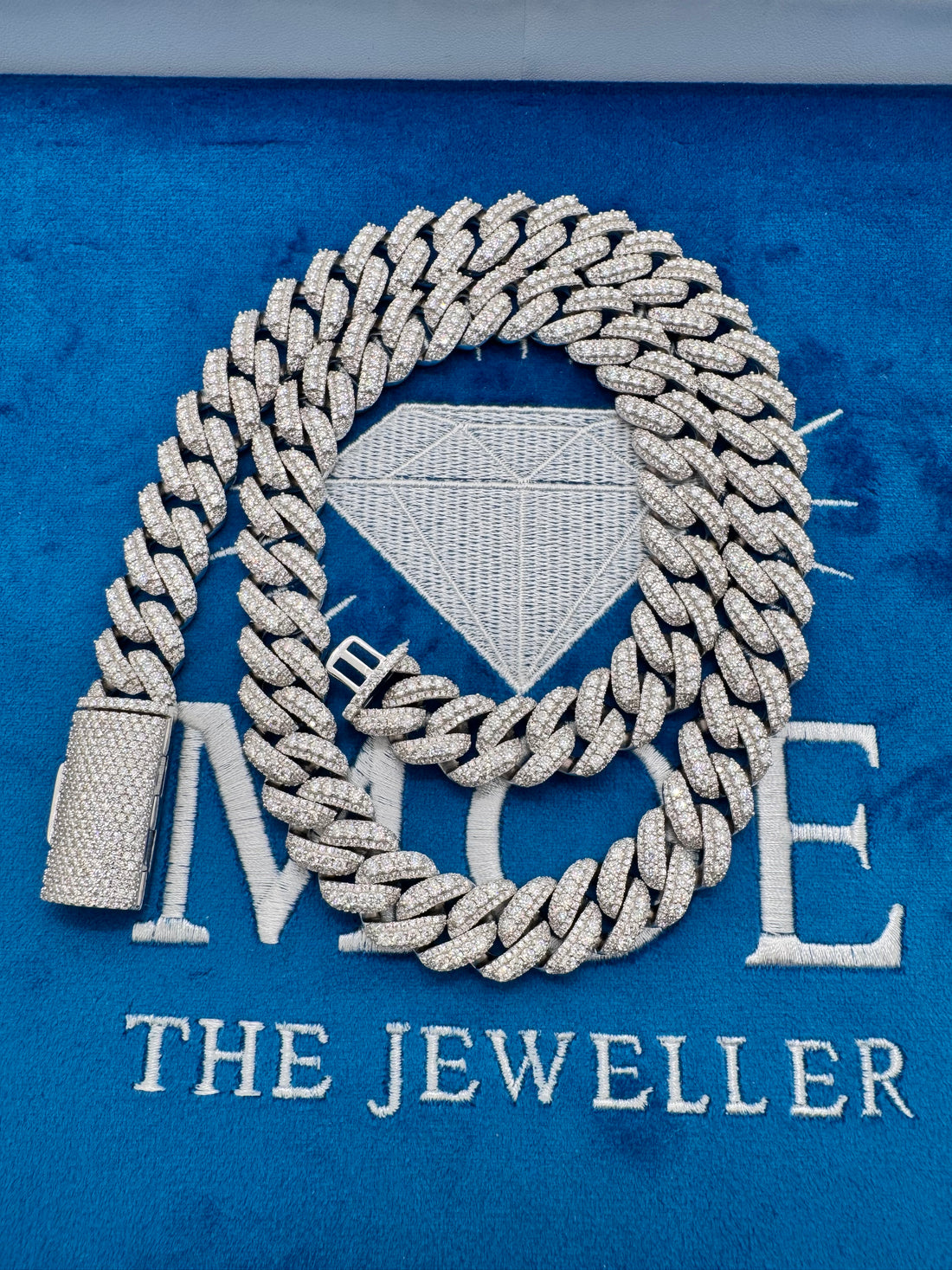15MM VVS1 Moissanite Cuban chain